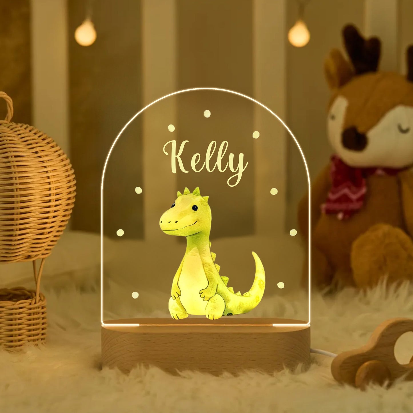 Veilleuse LED personnalisée pour chambre bébé