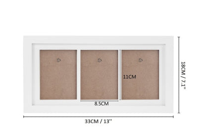 Kit empreintes de mains et pieds bébé Cadre photo en bois