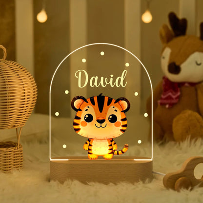 Veilleuse LED personnalisée pour chambre bébé