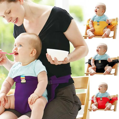 With Safety Belt Baby Dining Chair Fixed Belt Washable Adjustable Children'S Chair Strap Breathable High Seat Strap Outdoor