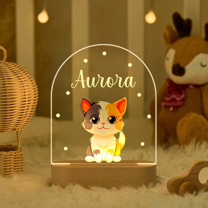 Veilleuse LED personnalisée pour chambre bébé