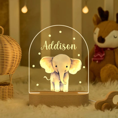 Veilleuse LED personnalisée pour chambre bébé