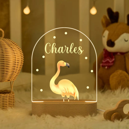 Veilleuse LED personnalisée pour chambre bébé