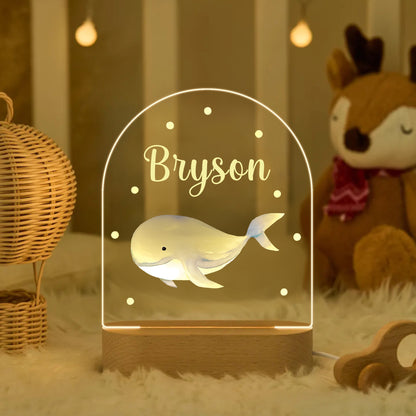 Veilleuse LED personnalisée pour chambre bébé